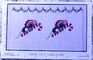 Little Memories Smocking Plate Candy Cane Countdown 152 OOP
